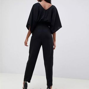 ASOS DESIGN Tall jumpsuit with kimono sleeve and peg leg Size 6